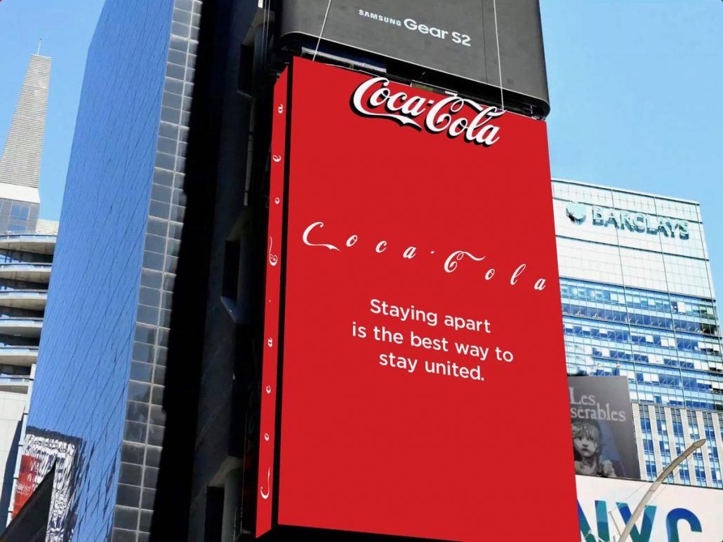 comunicazione cocacola distanza